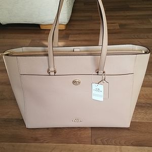 crossgrain leather folio tote